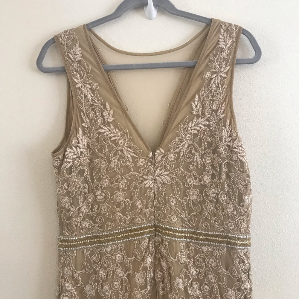 Nicole Miller Embroidered Tulle Gown - Picture 6 of 10